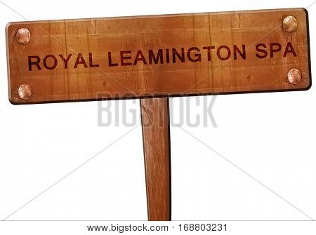 Royal leamington spa road sign, 3D rendering