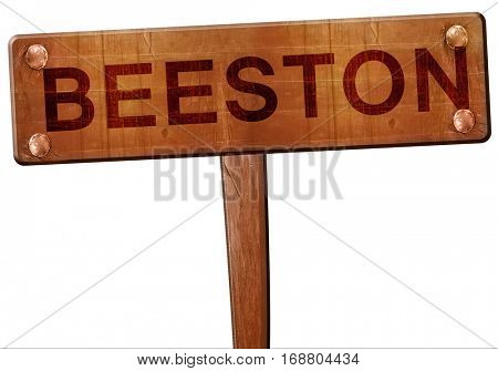 Beeston road sign, 3D rendering