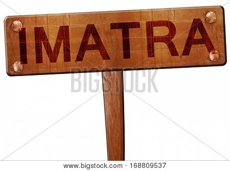 Imatra road sign, 3D rendering