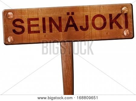 Seinajoki road sign, 3D rendering