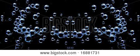 Bolle nel liquido - sfondo natura astratta.