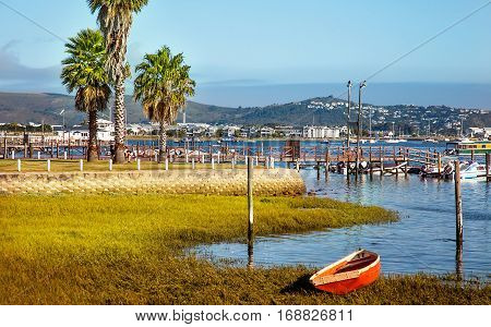View over the lake on Knysna South Africa
