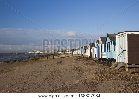 Thorpe Bay Beach near Southend-on-Sea Essex England