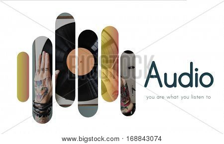 Audio Music Vinyl DJ Set Graphics