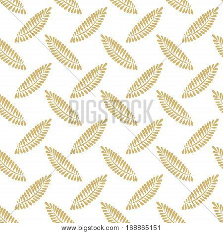 Stylized branches on a white background. Seamless pattern