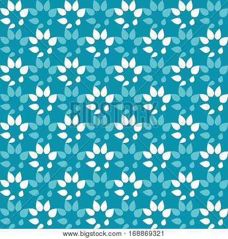 Vector floral elements for design on a blue background