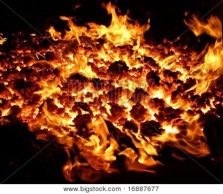 Feuer im Ofen
