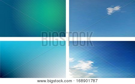 set of four vector illustration. abstract background