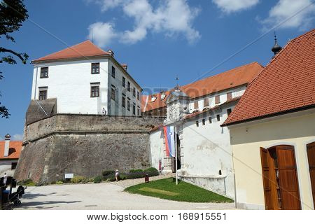 PTUJ, SLOVENIA - JULY 02: Castle in Ptuj, town on the Drava River banks, Lower Styria Region, Slovenia on July 02, 2016.