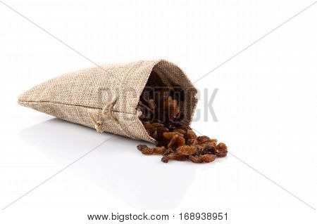 Sweet Raisins On White