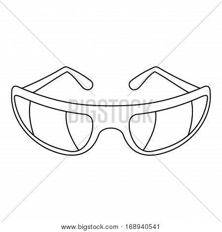 Golf glasses equipment icon. Outline illustration of golf glasses equipment vector icon for web