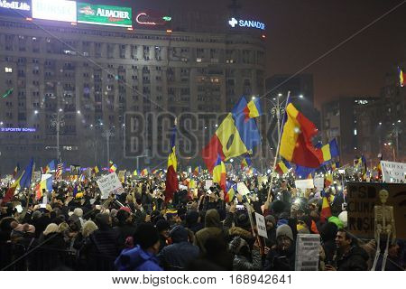 Three Hundred Thousand People Protest