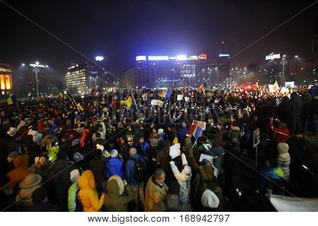 Three Hundred Thousand People Protest