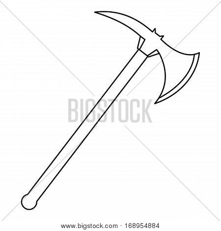 Ax icon. Outline illustration of ax vector icon for web