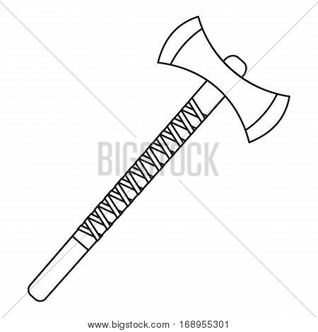 Big axe icon. Outline illustration of big axe vector icon for web