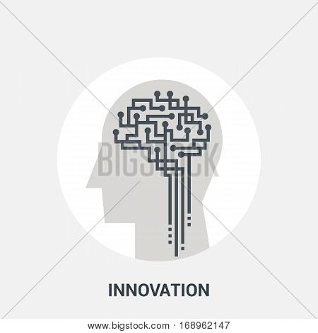 Abstract vector illustration of innovation icon concept