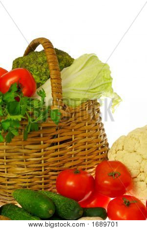 Verdure e cestello