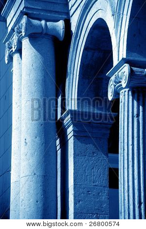 en arkitektoniske detaljer i en moske i Ayvalik, Tyrkiet