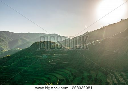 Photo Of Sunset In Himalayas Tehri Garhwal, Uttrakhand