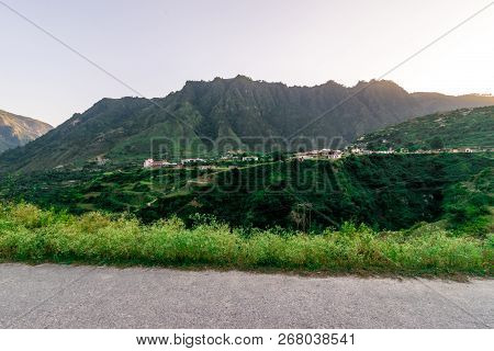 Photo Of Sunset In Himalayas Tehri Garhwal, Uttrakhand