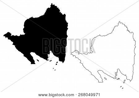 Lampung (subdivisions Of Indonesia, Provinces Of Indonesia) Map Vector Illustration, Scribble Sketch