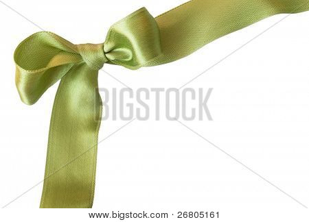 fiocco di raso verde