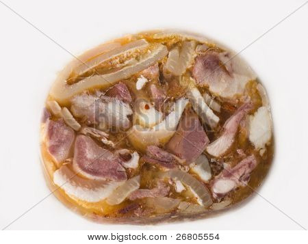 piezas de ropa delicada carne en gelatina