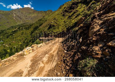 Motorcycle Rider In Darma Valley - Dugtu Valley In Uttarakhand
