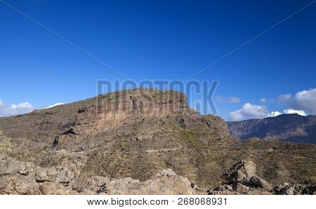 Gran Canaria,  Mountain Montana Del Humo In Tejeda Municipality