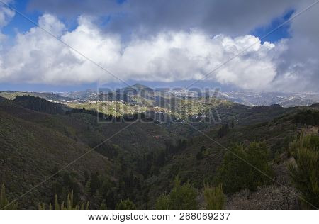 Gran Canaria, October, Las Cumbres - The Highest Areas Of The Island, View The North Of The Island