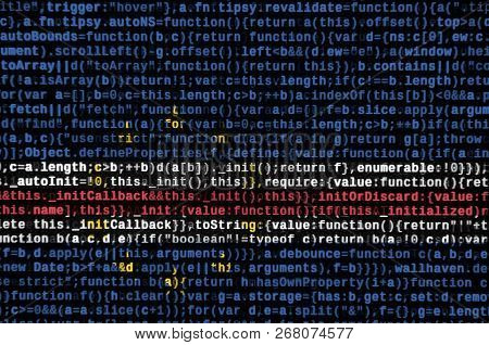 Cabo Verde Flag  Is Depicted On The Screen With The Program Code. The Concept Of Modern Technology A