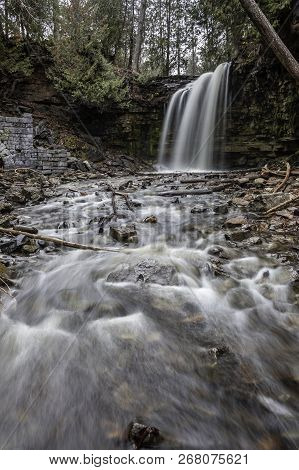 Looking At Hilton Falls From Below You Feel The Energy Rushing Down This Stream