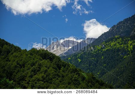 View Of Mountains Olympus, Pieria, Macedonia, Greece