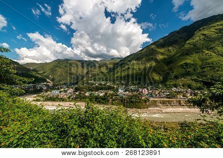 Landscape Of Dharchula Town At Indo-nepal Border, India