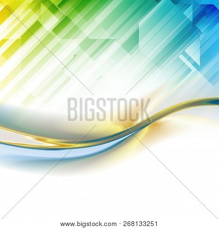 Abstract Light Vector Background Digital Futuristic Minimalism. Vector