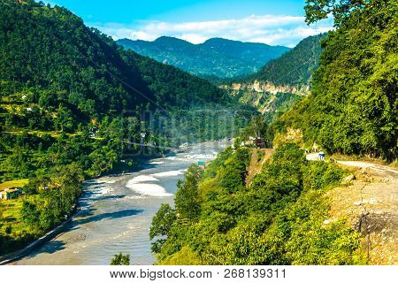 Sharda River In Himalayas - Jauljibi - India Nepal Border, Uttarakhand