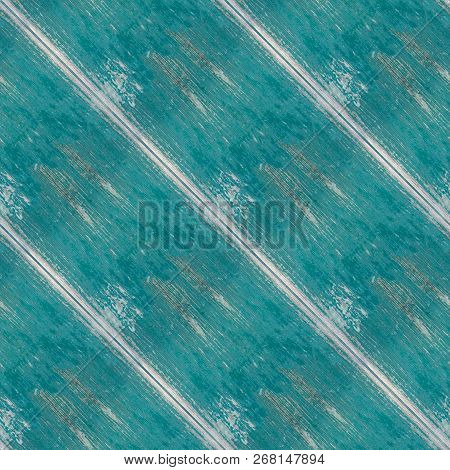 Seamless Photo Texture Of Wooden Planks With Blue Oil (some Blur)