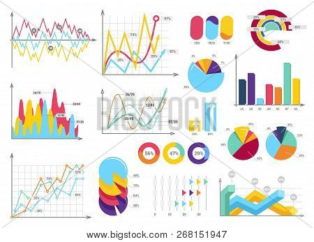 Set Elements Of Infographics. Info Bars, Graphycs.