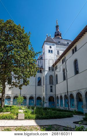 Lyon, France - July 18, 2018: The New Hotel-dieu Converted After 3 Years Of Works In A Commercial An