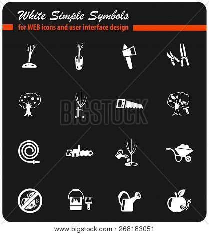 Gardening Web Icons For User Interface Design