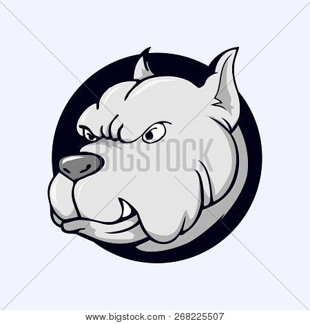 An Illustration Of A Bulldog Sports Mascot Head With The Word Bulldogs