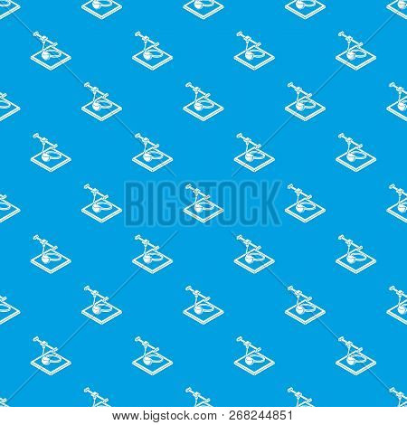 Ring D Printing Pattern Vector Seamless Blue Repeat For Any Use