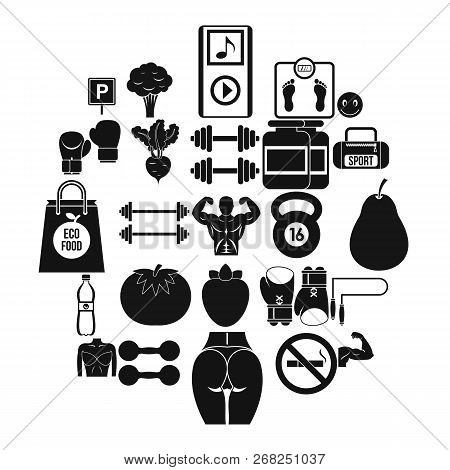 Toned Body Icons Set. Simple Set Of 25 Toned Body Vector Icons For Web Isolated On White Background