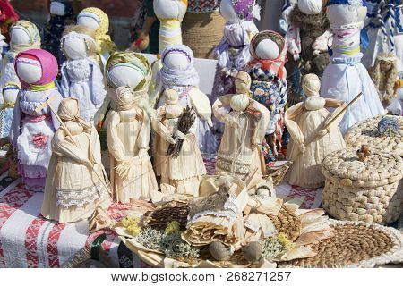 Belarusian National Dolls. Straw Toys. Ethnic Toys