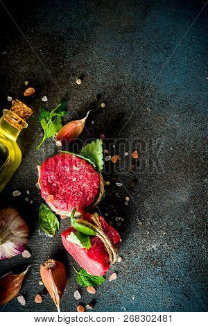 Raw Beef Fillet Steaks Mignon