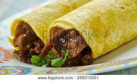 Cheesy Baked Bbq Pork Taquitos, Place Filled Tortillas Seam Side Down On A Baking Shee