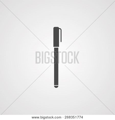 Penicon Vector, Filled Flat Sign, Solid Pictogram Isolated On White. Symbol, Logo Illustration.