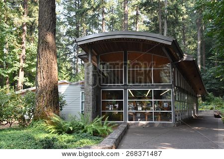 Portland, Oregon - Aug 21: The National Sanctuary Of Our Sorrowful Mother (the Grotto) In Portland, 
