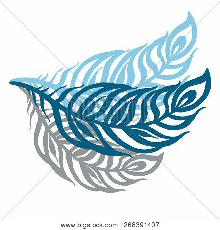 Feather Vector Icon Isolated On White Background