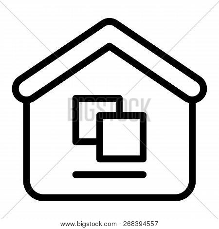 Warehouse Line Icon. Building Vector Illustration Isolated On White. Store Outline Style Design, Des